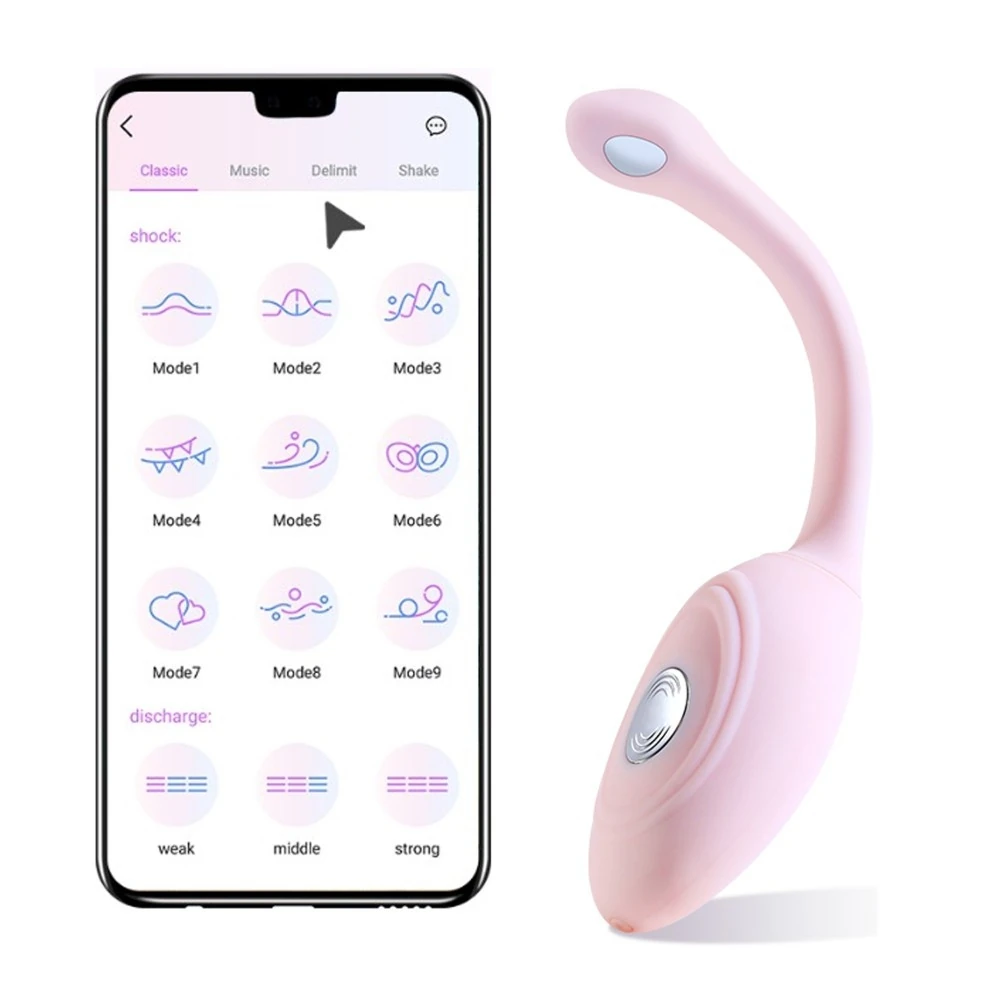 Wowyes 9 Modlu Titreşimli & 3 Modlu Elektriksel Uyarımlı Telefon Kontrollü Vibratör