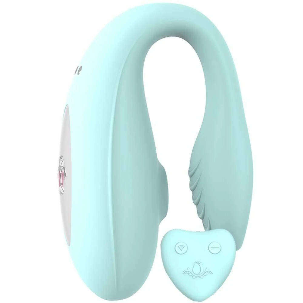Wowyes A7 Emiş Yapabilen G-Bölgesi ve Klitoris Uyarıcı Giyilebilen Kumandalı Mavi Vibratör