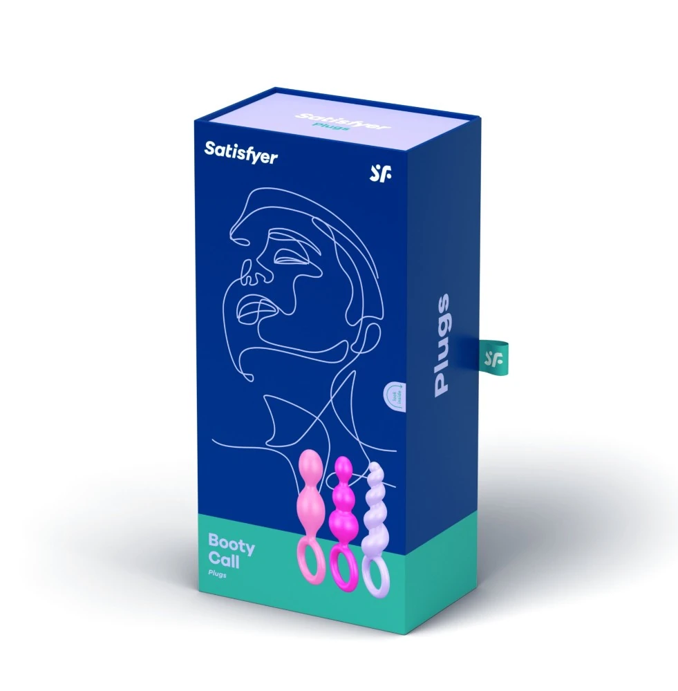 Satisfyer Booty Call Renkli Silikon 3 Lü Anal Set