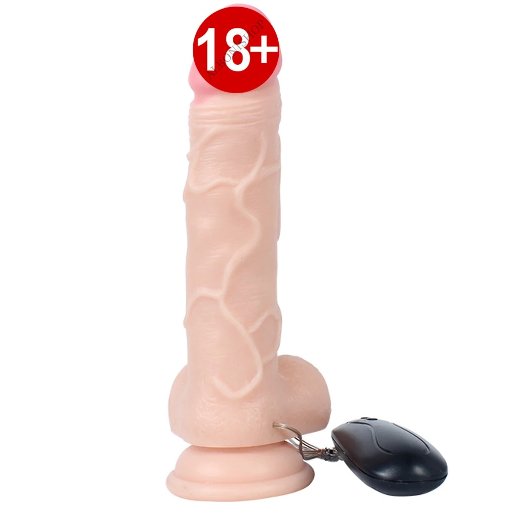 Dildo Series 19 Cm 10 Modlu Titreşimli Realistik Penis