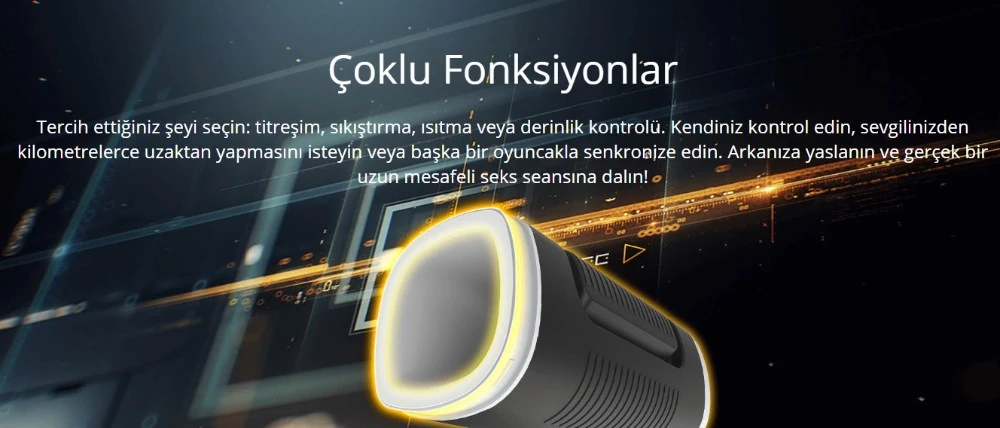 Lovense Calor Telefon Kontrollü Çiftlere Özel Akıllı Mastürbatör