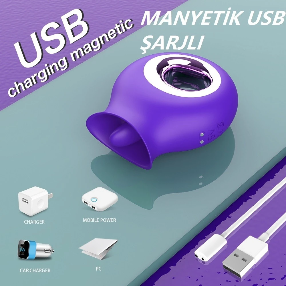 Amazing 9 Modlu Titreşimli & 9 Fonksiyonlu Dil Hareketli Vibratör