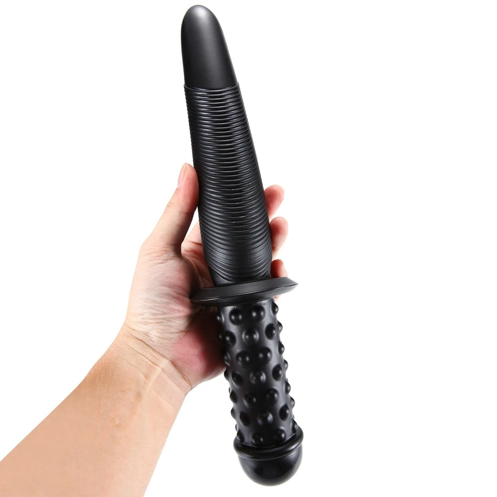 Swort Handle Çift Taraflı Siyah 35 Cm Double Penis