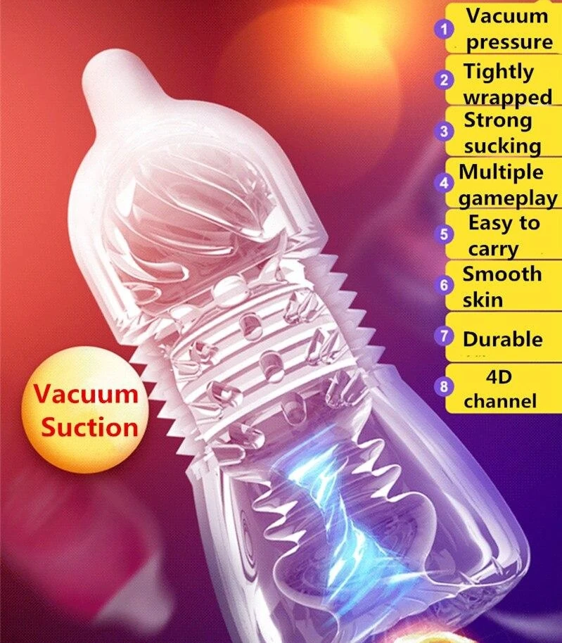 Leten Air İçi Tırtıklı Ultra Yumuşak Mastürbatör Kırmızı-04