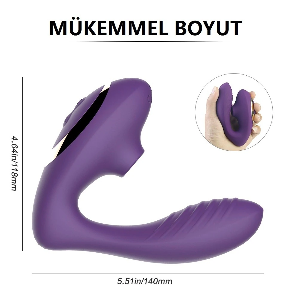 Carlota 10 Modlu Titreşimli & 10 Modlu Emiş Yapabilen Şarjlı Vibratör