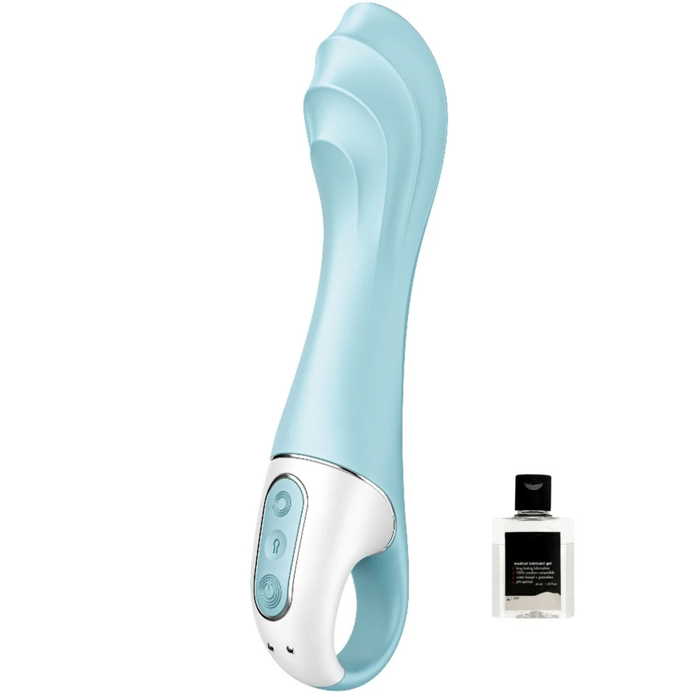 Satisfyer Air Pump Vibrator 5+ Blue App kontrollü Şişebilen&Titreşimli Vibratör