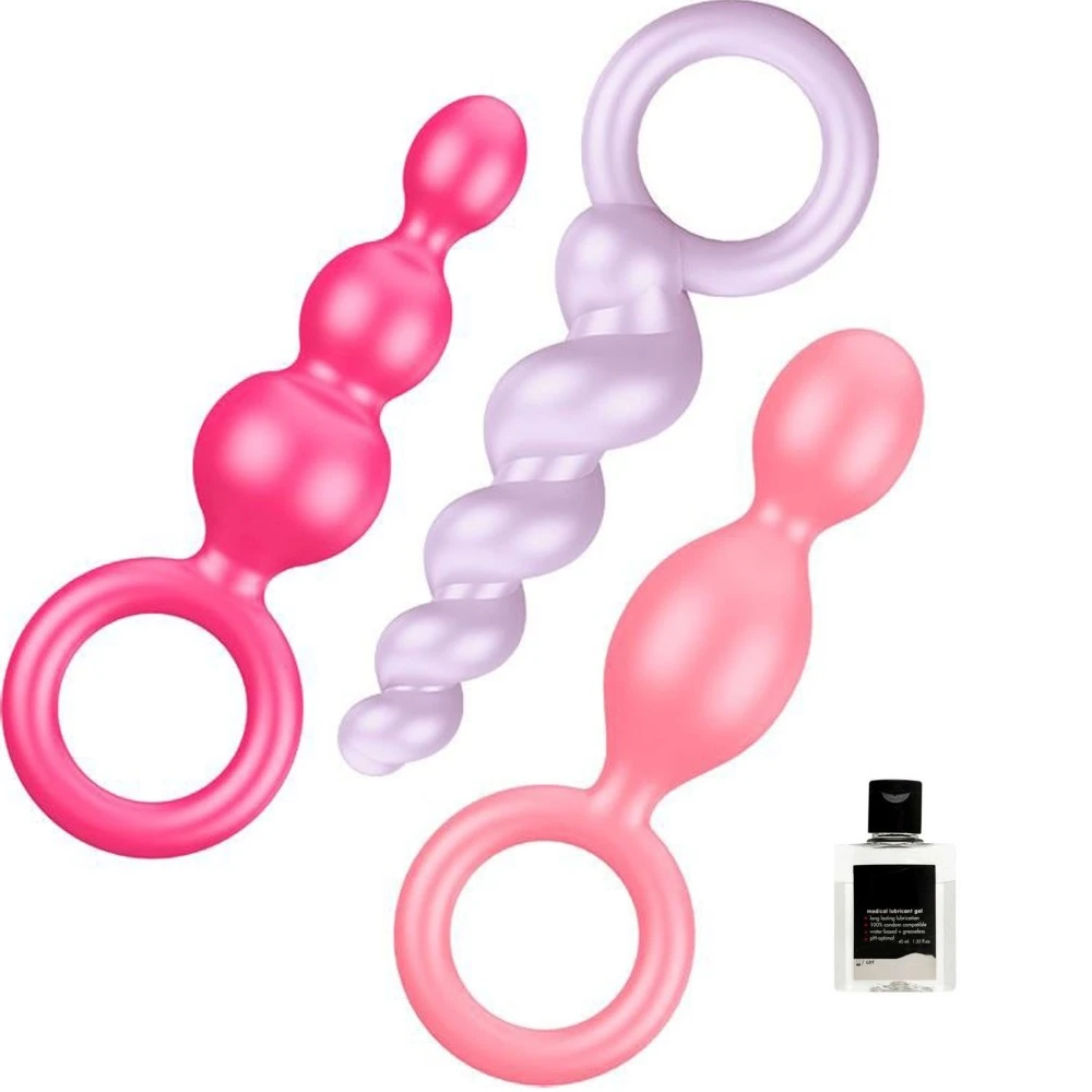 Satisfyer Booty Call Renkli Silikon 3 Lü Anal Set