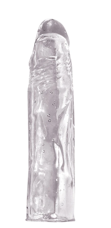 Xise Beck 16.5 Cm Şeffaf Görünümlü Damarlı Penis Kılıfı