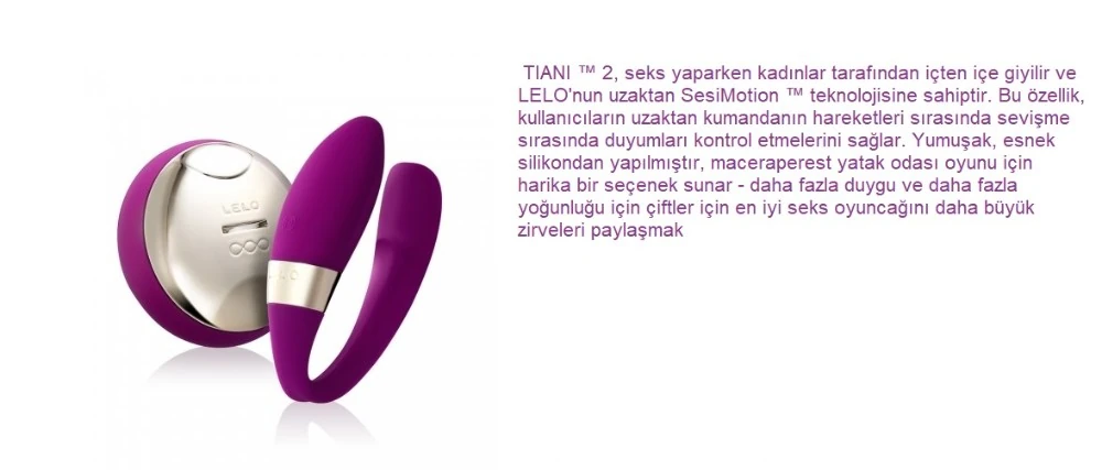 Lelo Tiani 2 Design Edition Cerise Giyilebilen Kumandalı Şarjlı Vibratör