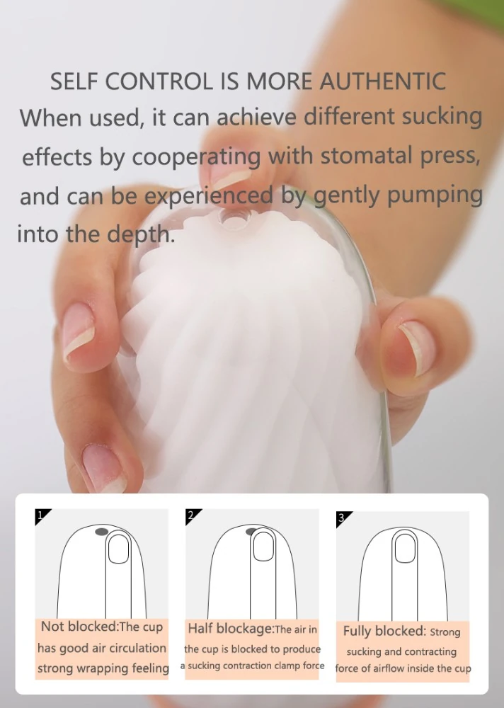 Wowyes B5 Manuel Emiş Yapabilen İçi Tırtıklı Gerçekci Silikon Vajina Mastürbatör Turuncu