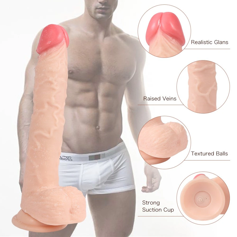 Jeff Swaying Uzaktan Kumandalı 10 Modlu Titreşimli 23 Cm Realistik Penis