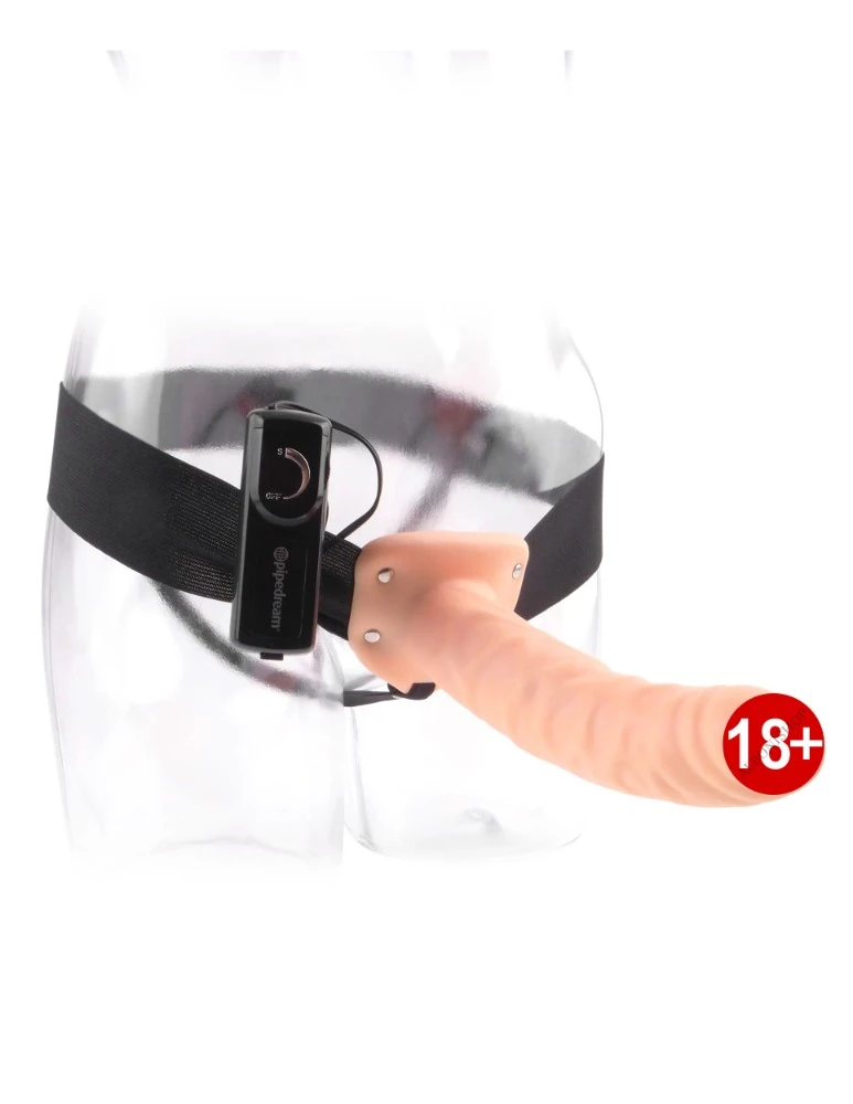 Pipedream 8 İnç Titreşimli İçi Boş Kemerli Penis