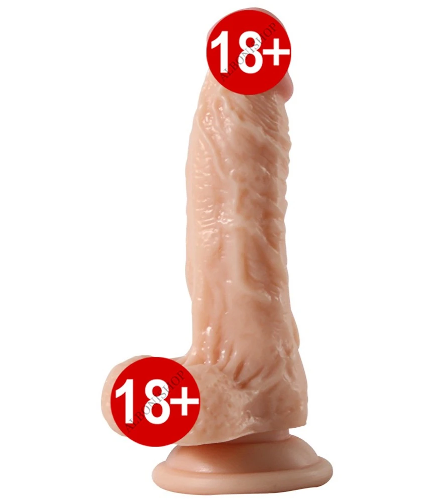 Dildo Series Gerçekci Damarlı Detaylı Esnek 17 Cm Realistik Penis