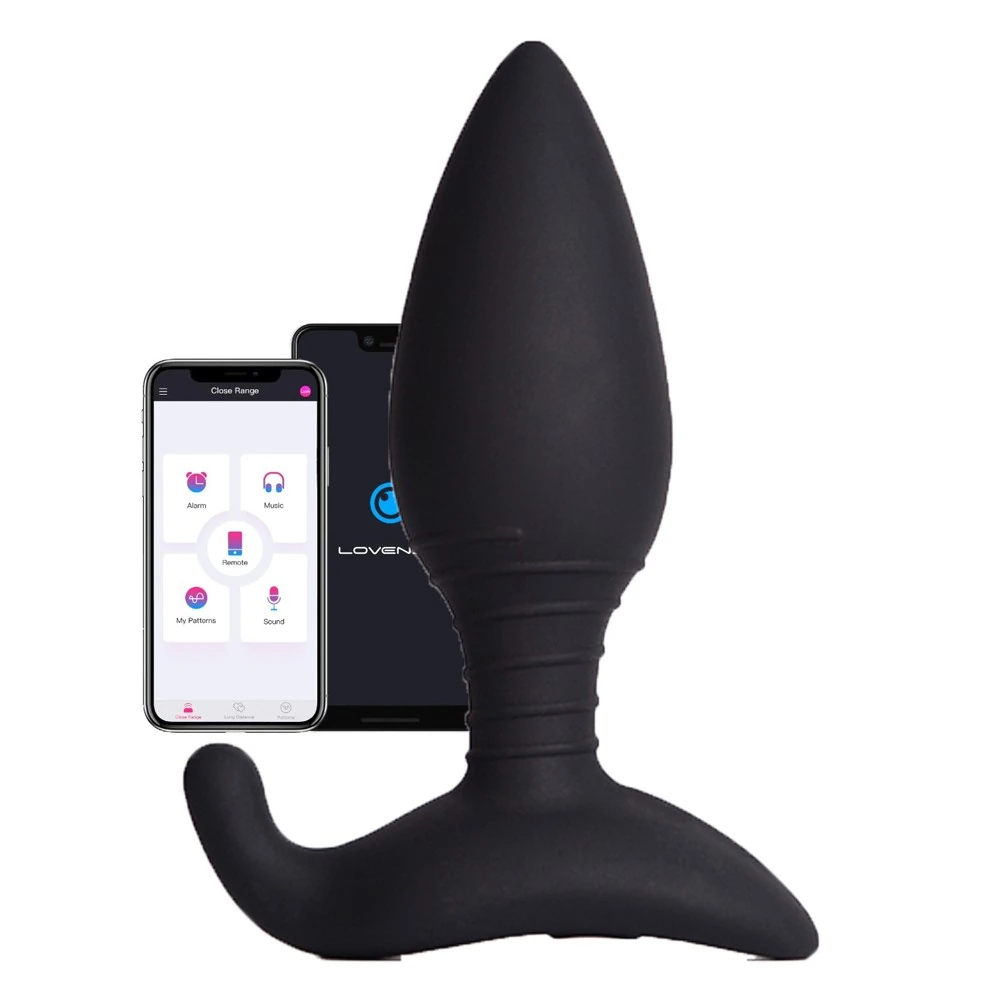 Lovense Hush Wifi İle Akıllı Telefon ve Tablet Kontrolü Sağlayan 38 Mm Anal Plug