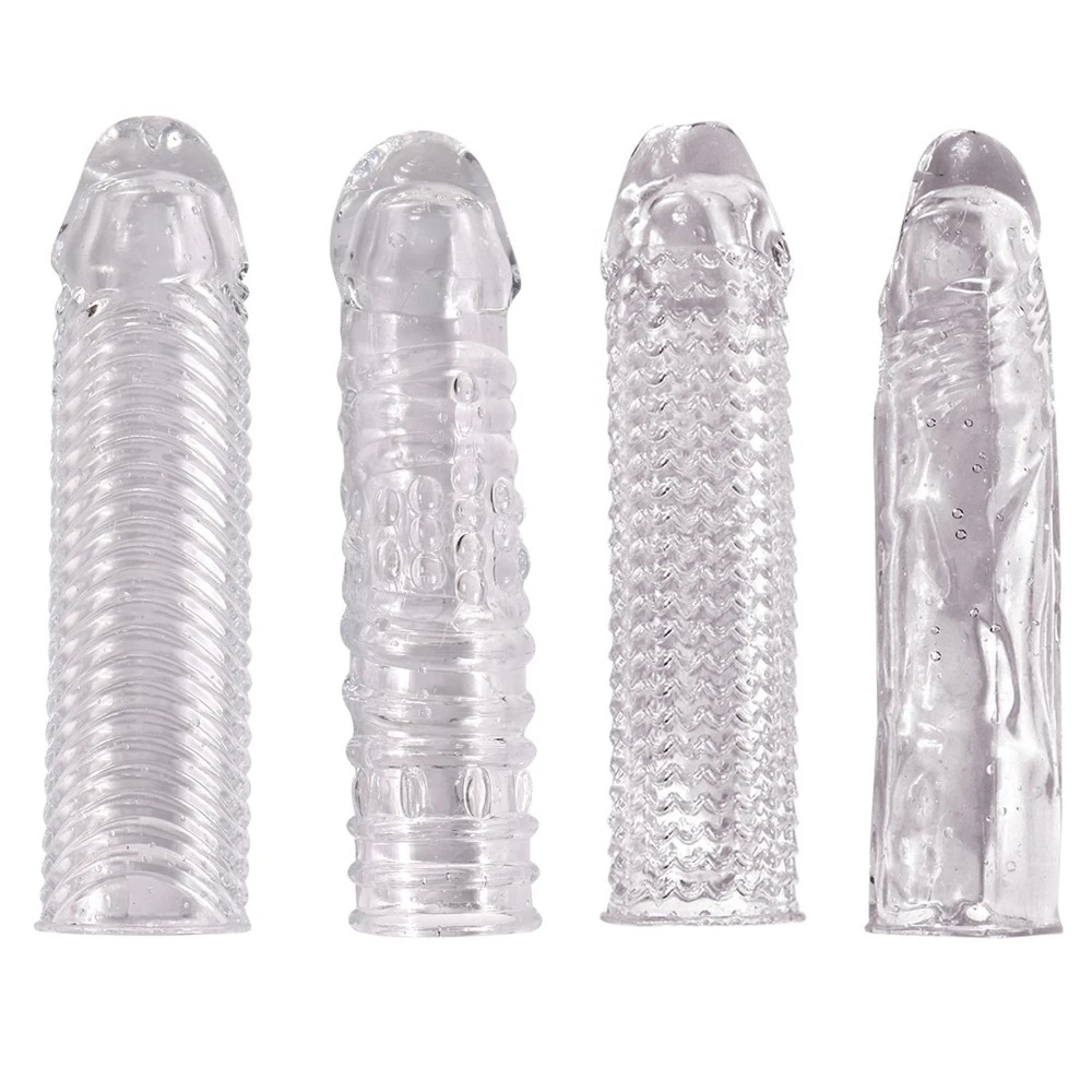 Morgan 4 Farklı Dokulu Yumuşak Silikon Penis Kılıf Seti