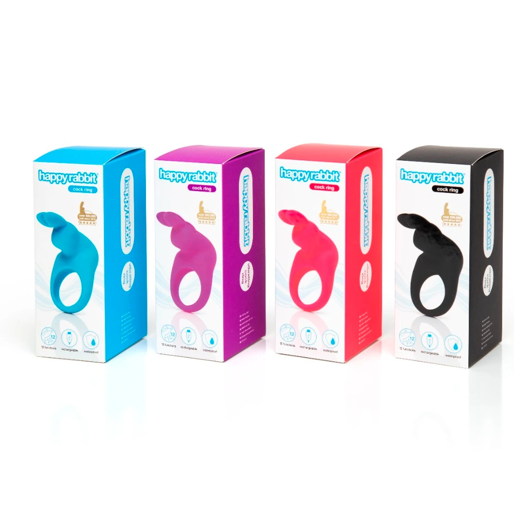 Happy Rabbit - Cock Ring Klitoris Uyarıcı Titreşimli Siyah Penis Halkası