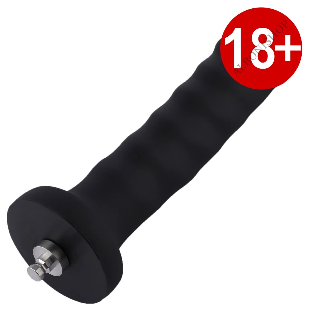 Hismith Sex Makineleri İçin Tasarlanmış 17 Cm Anal ve Vajinal Zenci Silikon Penis