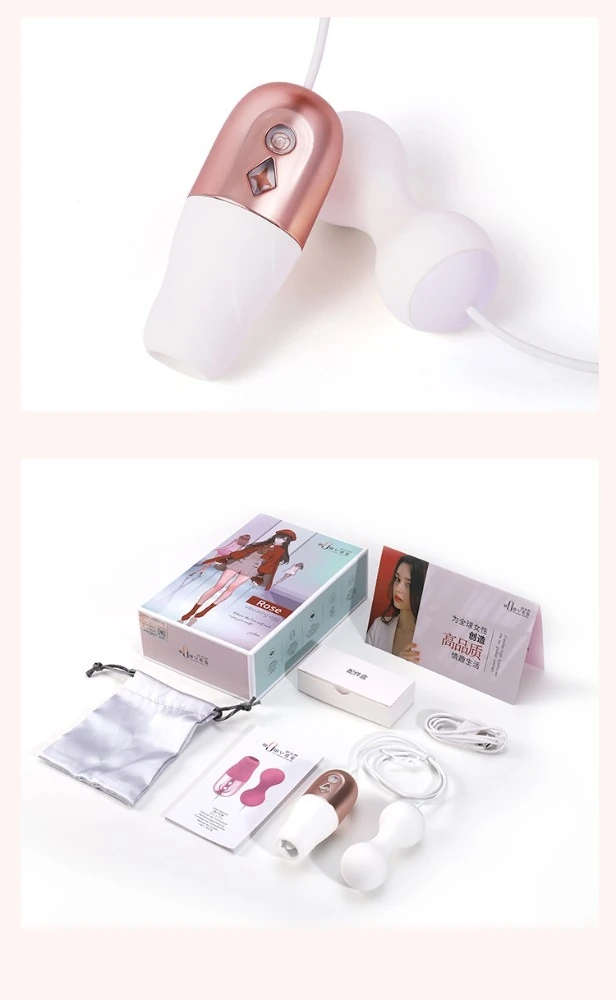 10 Modlu Titreşimli ve 5 Dil Hareketli Kegel Topu & Dil Harekeli Vibratör