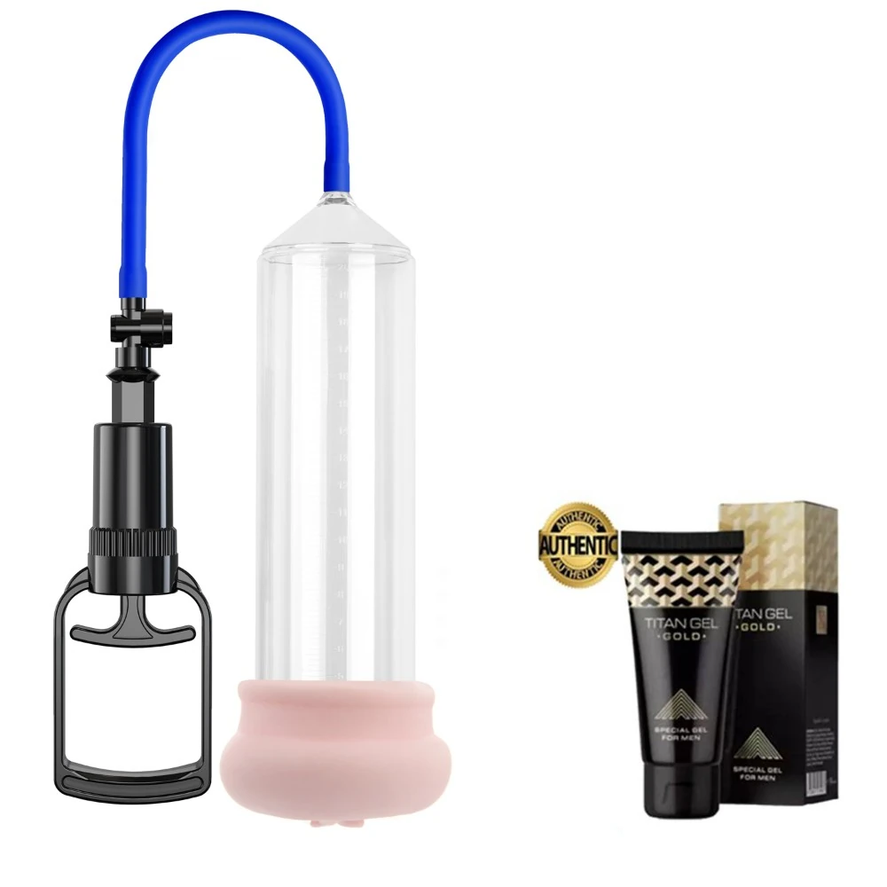 Tetik Mekanizmalı Emiş Gücü Yüksek Vajina Başlıklı Penis Pompası