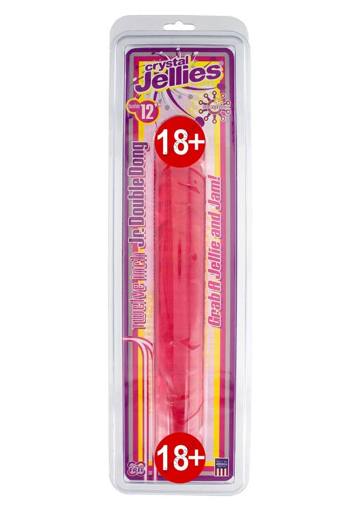 Doc Johnson Cyrstal Jellies 12 Inch Çift Başl Kırmızı Jel Penis Made İn USA
