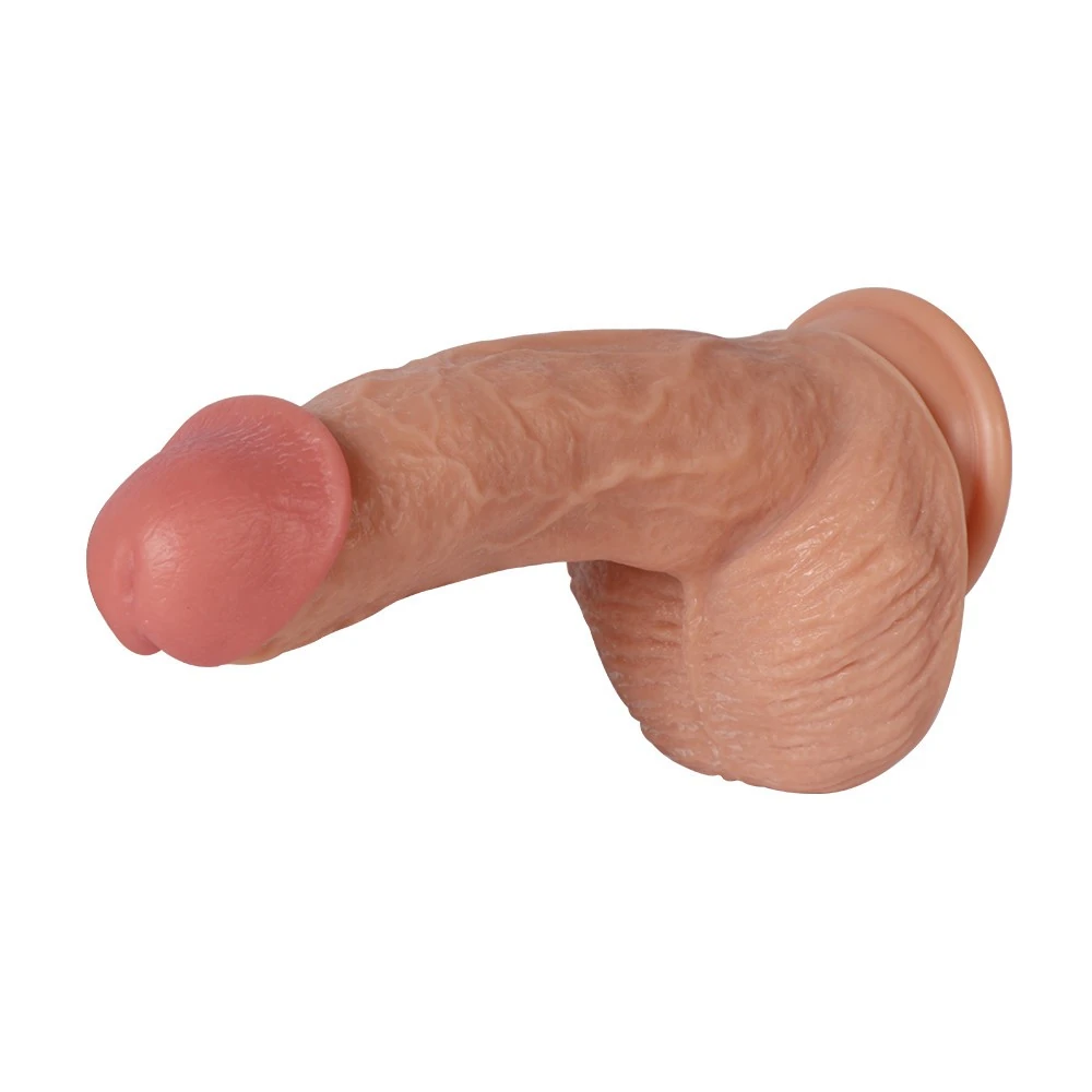 Borg Ultra Yumuşak Çift Katmanlı 20 Cm Kemerli Penis Dildo