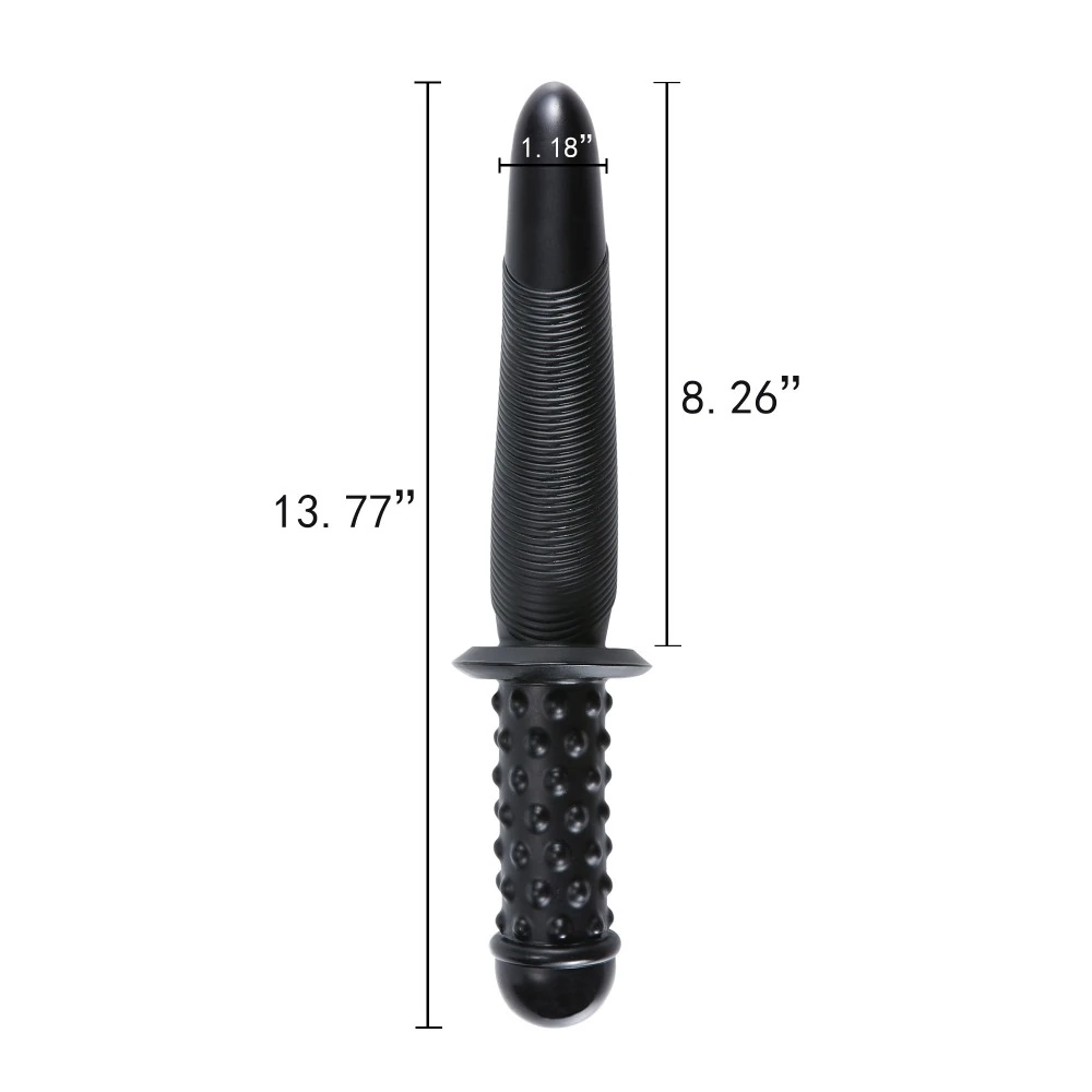 Swort Handle Çift Taraflı Siyah 35 Cm Double Penis