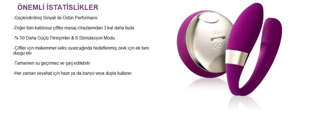 Lelo Tiani 2 Design Edition Cerise Giyilebilen Kumandalı Şarjlı Vibratör