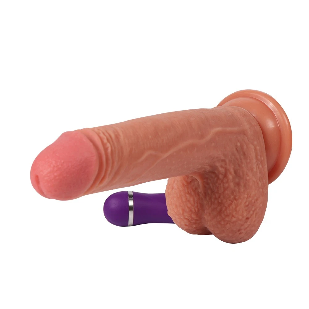 Crowley 18 Cm Çift Katmanlı 10 Fonksiyonlu Titreşimli Ultra Yumuşak Realistik Penis
