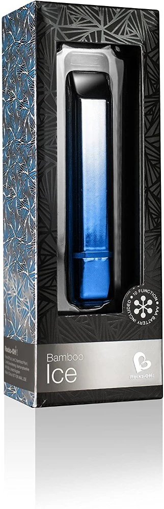 Rocks-Off Bamboo Ice 10 Modlu Titreşimli Mavi Buz Titreşimli Vibratör