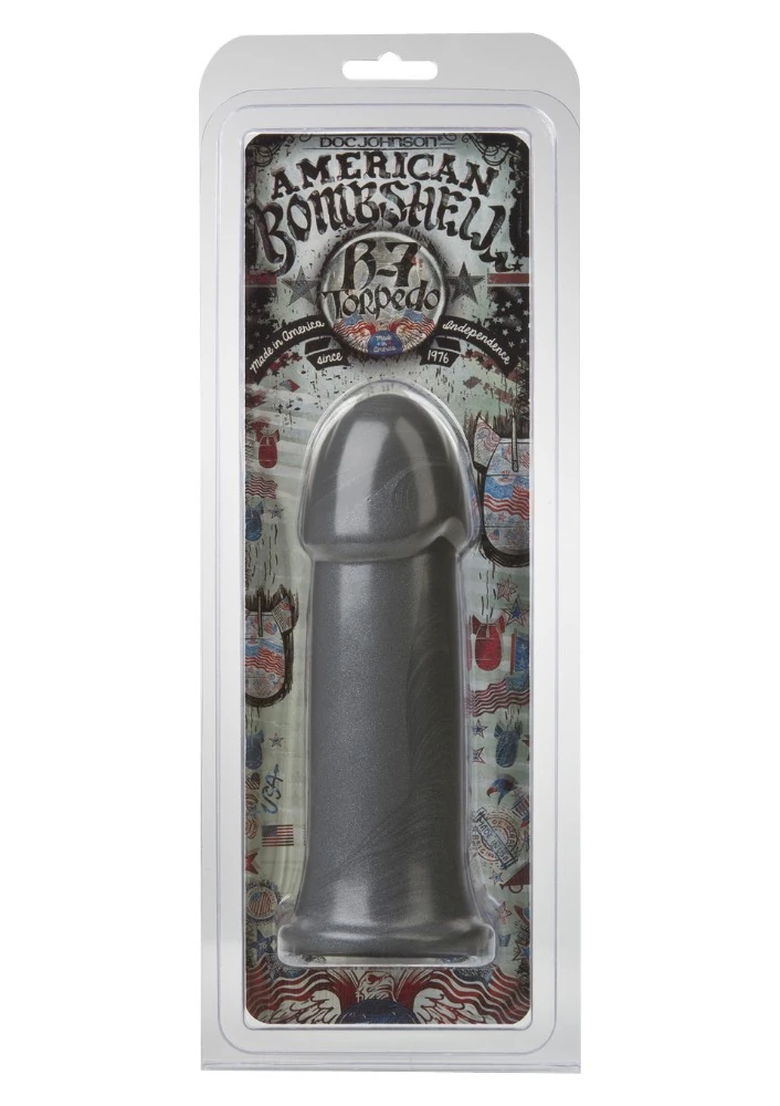 Doc Johnson B-7 Torpedo 18 Cm Yumuşak Siyah Realistik Dildo