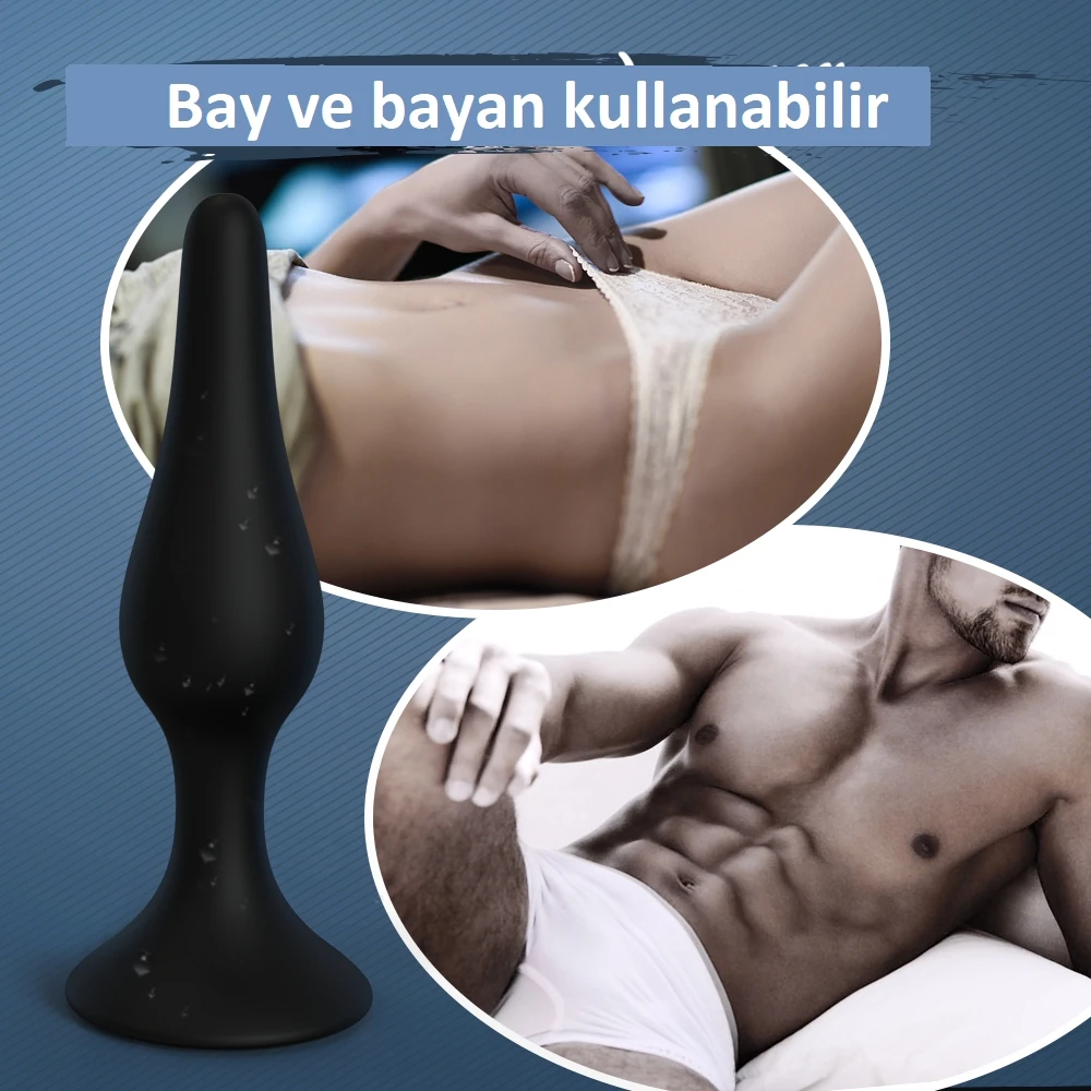 Solomon 4 Adet Farklı Boyutlara Sahip Vantuzlu Yumuşak Anal Plug Seti