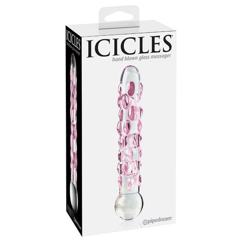 Icicles No. 7 Glass Dual Ended Cam Dildo