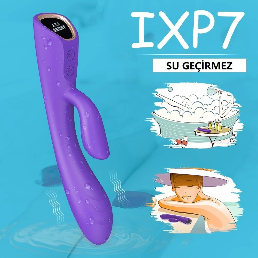 Alivior Güçlü Titreşimli G-Bölgesi ve Klitoris Özel Isıtmalı Vibratör