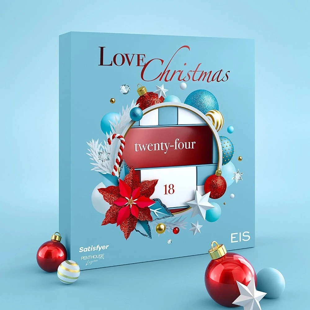 Satisfyer Deluxe 2021 Bekarlar ve Çiftler için 24 Adet Erotik Noel Oyuncak Seti