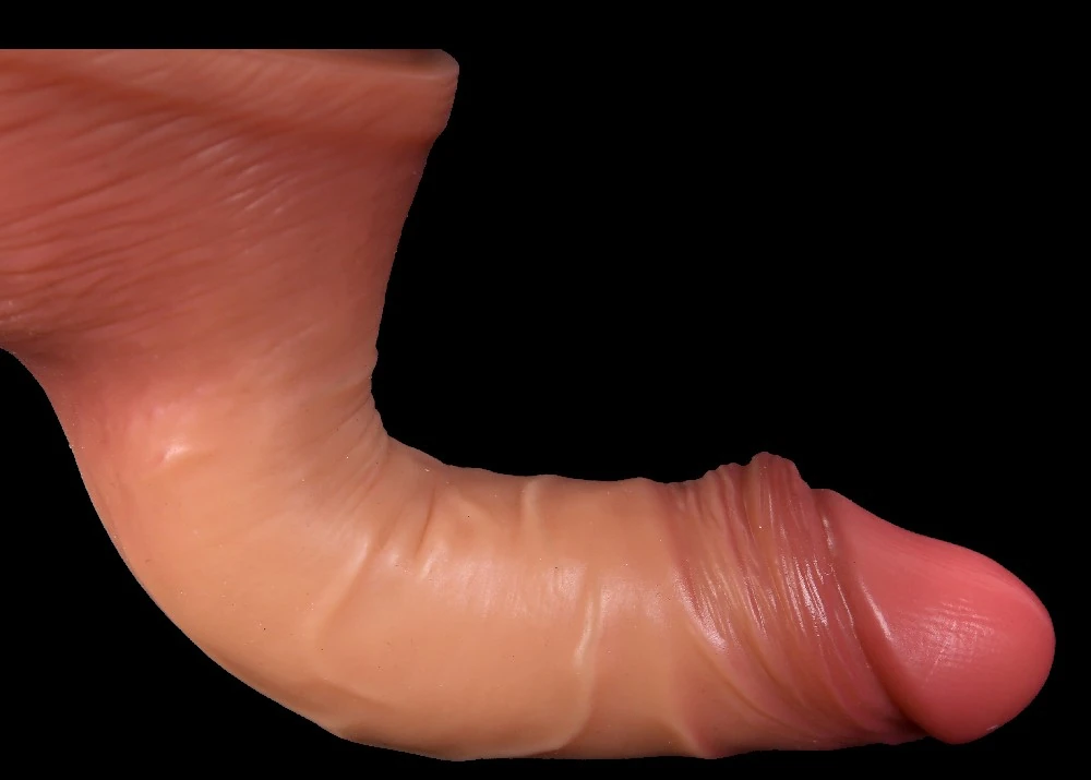 18 Cm Çift Katmanlı Ultra Yumuşak Realistik Penis