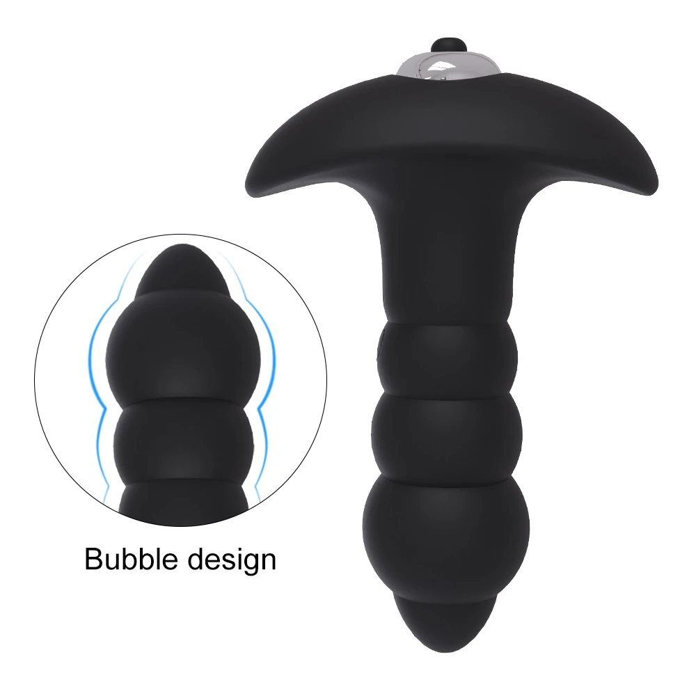 Bubble Kabarcık Desenli Titreşimli Silikon Anal Plug