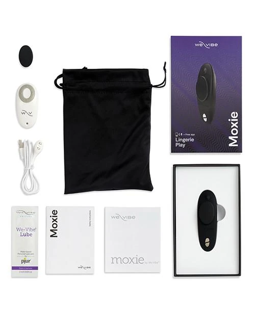 We-Vibe Moxie Satin Black Telefon Kontrollü Giyilebilen Çiftlere Özel Vibratör