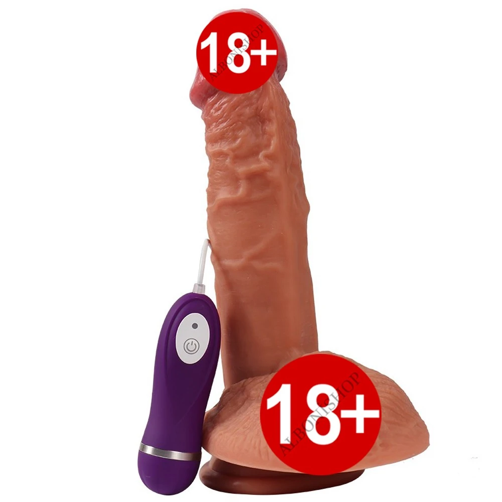 Pson 22 Cm Çift Katmanlı 10 Fonksiyonlu Titreşimli Yumuşak Realistik Penis