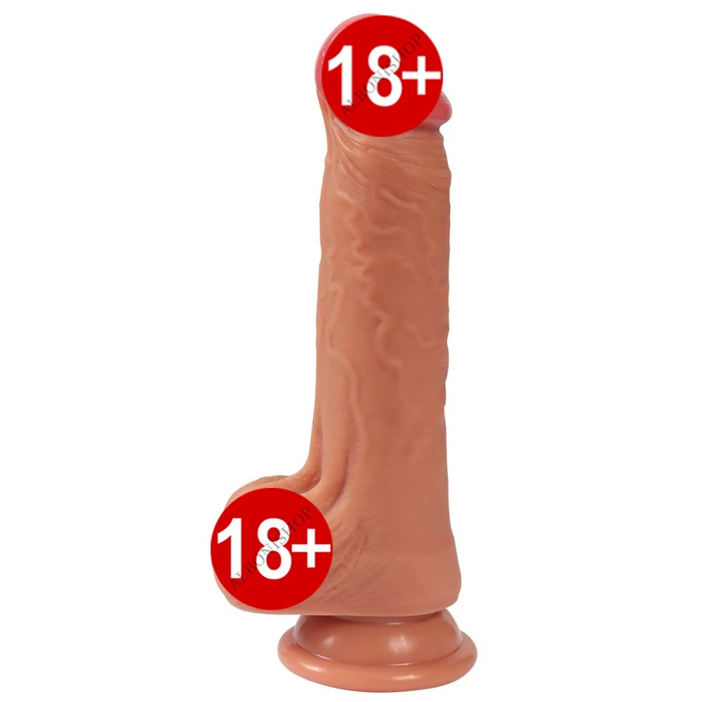 Özel Dokulu Ultra Gerçekci Çift Katmanlı 20 Cm Realistik Penis