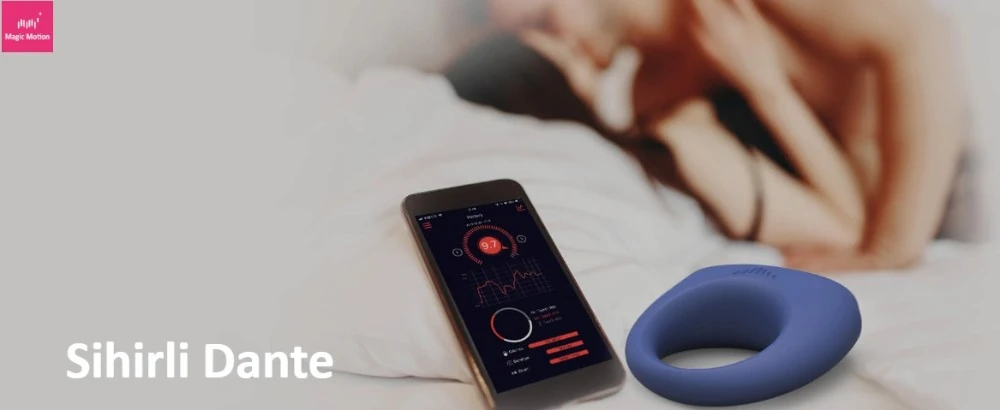 Magic Motion - Dante Smart Telefon Kontrol Şarjlı Penis Halkası