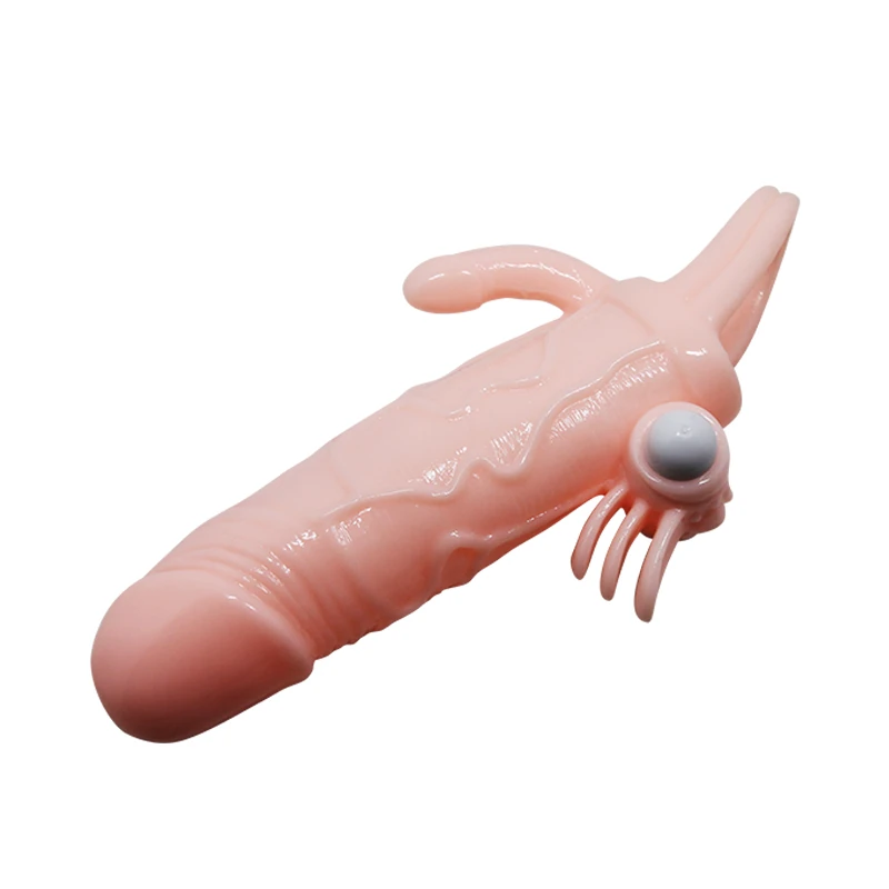 Brave Man Titreşimli Anal ve Klitoris Uyarıcılı Realistik Penis Kılıfı