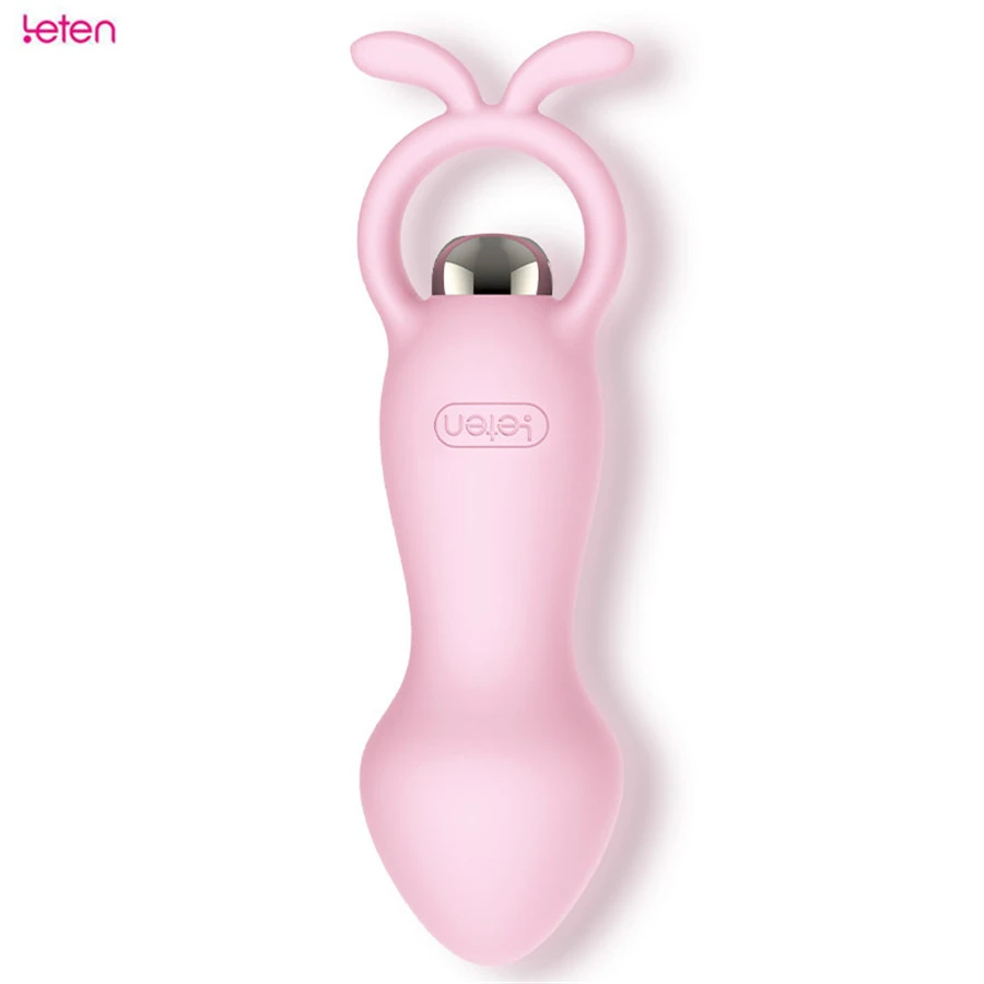Leten 7 Hız Modlu Süper Silikon Titreşimli Anal Plug-2