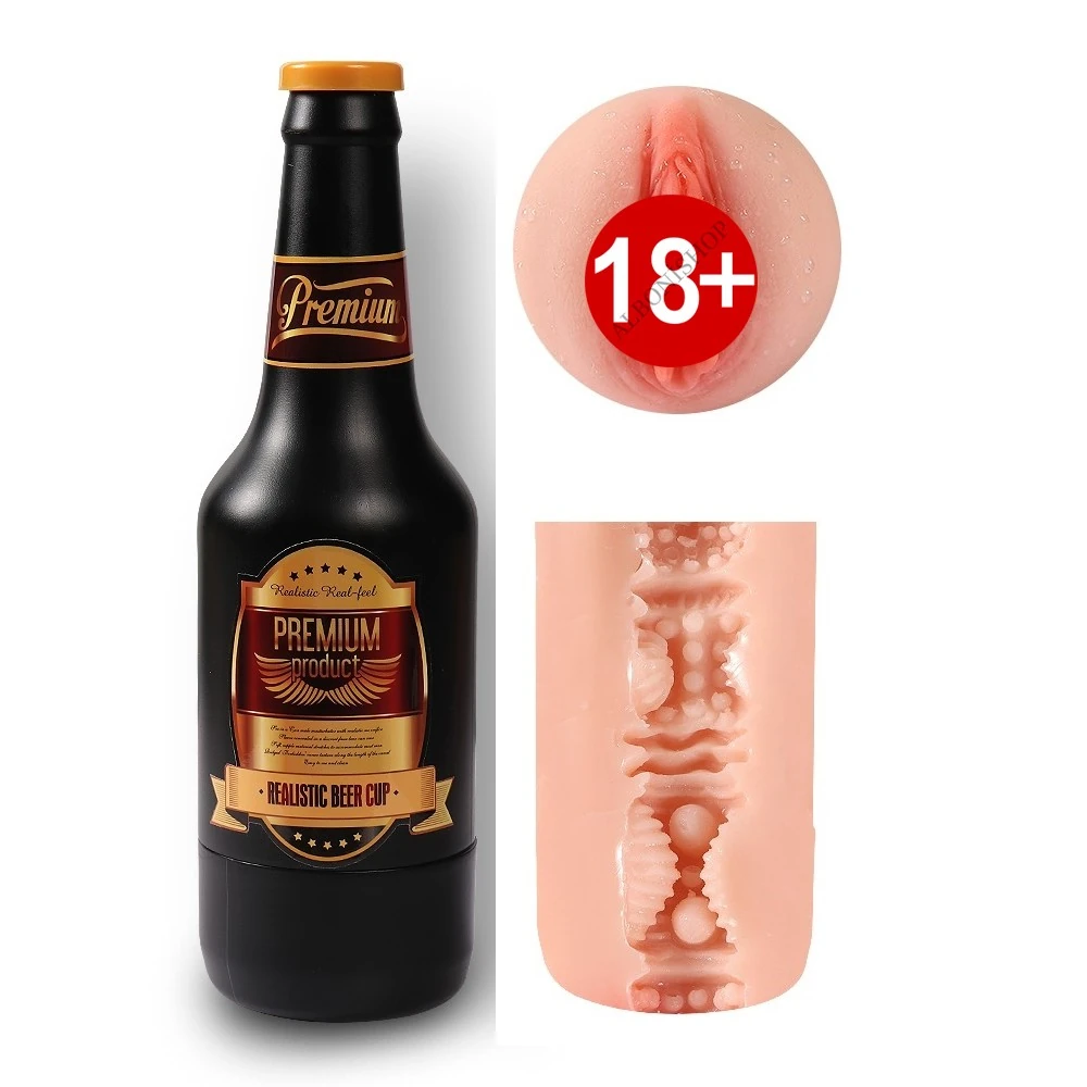 Beer Saklaması Kolay Şişe Şeklinde Vajina Mastürbatör
