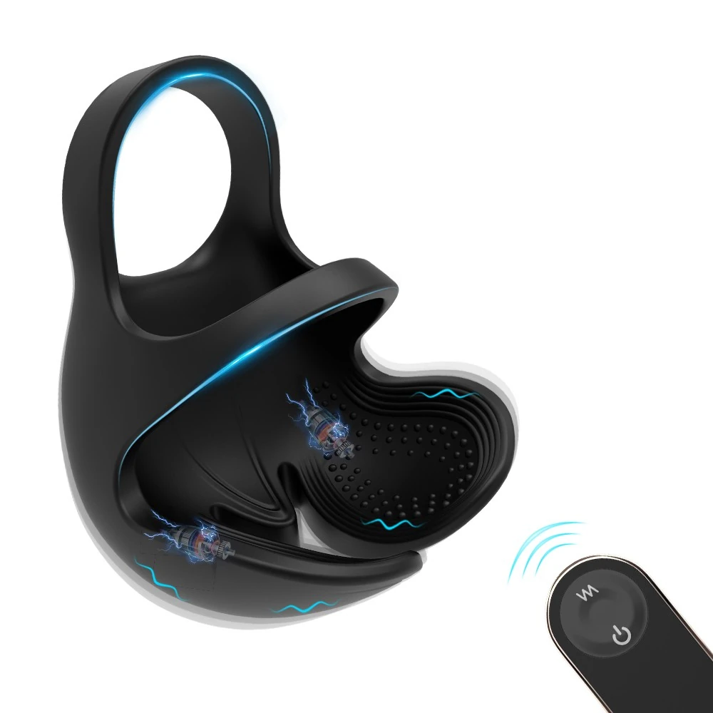 Chad 9 Modlu Titreşimli Kumandalı Testis ve Penis Halkası