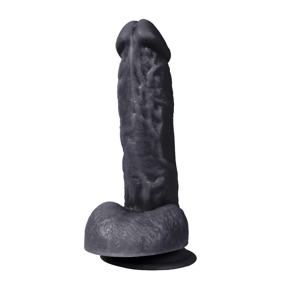 Dildo Series Kassadin 15 Cm Realistik Dokuda Siyah Penis Dildo