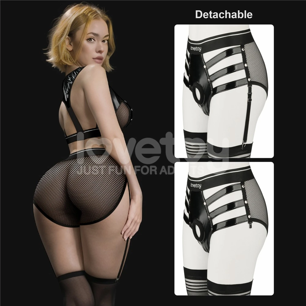 Rebellion Reign Iconic Harness Strap on Deri Çamaşır ve Penis Kemeri