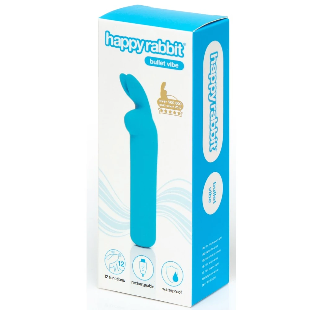 Happy Rabbit - Bullet Vibe Şarjlı Mini Mavi Vibratör