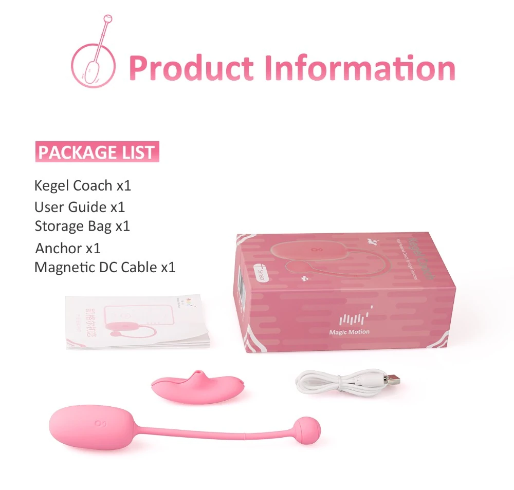Magic Motion Kegel Coach Telefondan Kontrol Edilebilen Giyilebilir Kegel Egzersiz Koçu