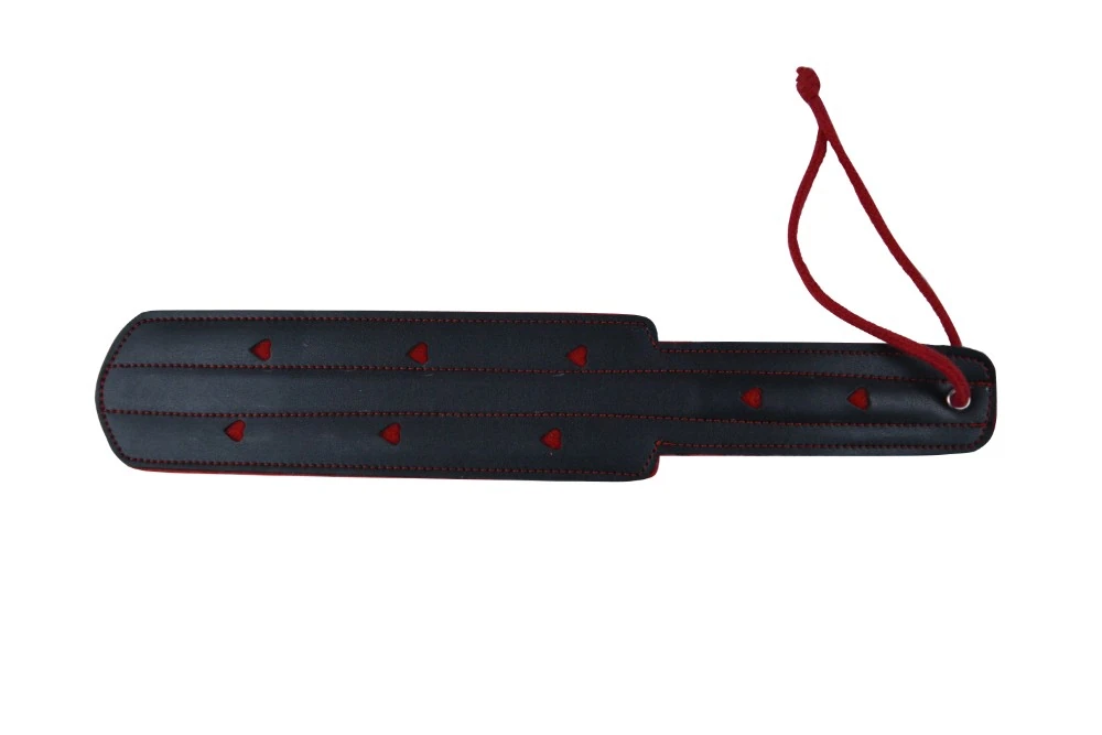 Lüks Siyah-Kırmızı Kalpli Şaplak