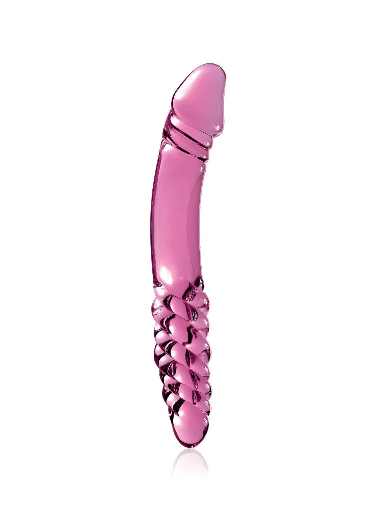 Pipedream Icicles No. 57 Glass Dual Ended Cam Dildo